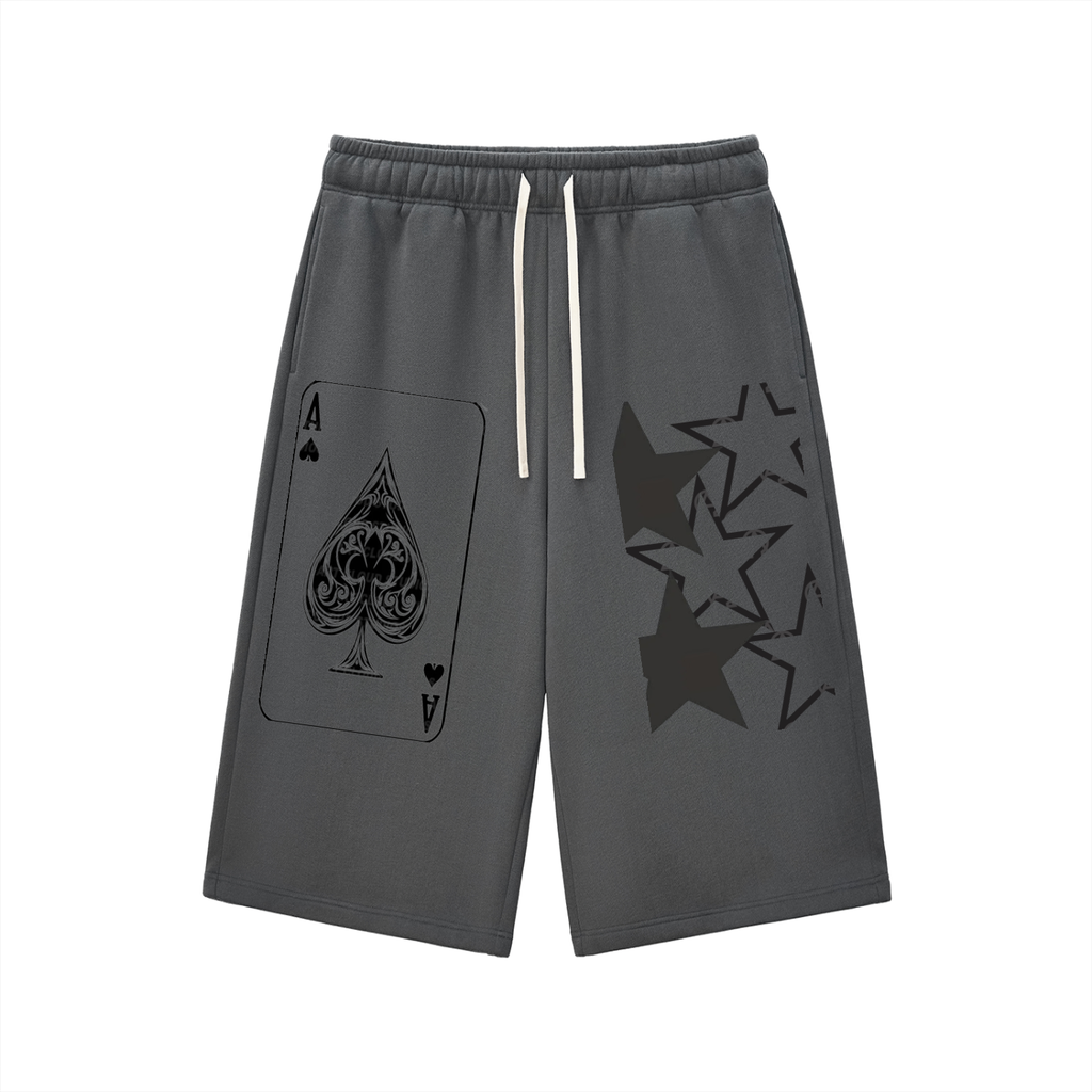 Relaxed Drawstring 3/4 Sweatpants