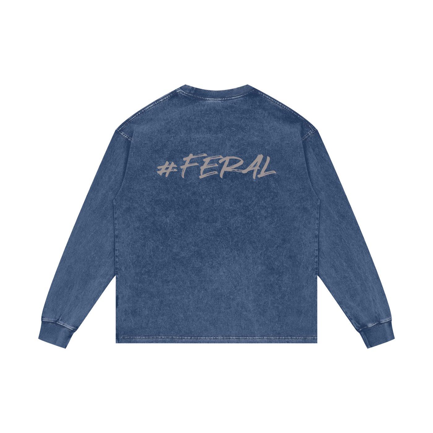 Acid Wash Oversize Long Sleeve T-Shirt