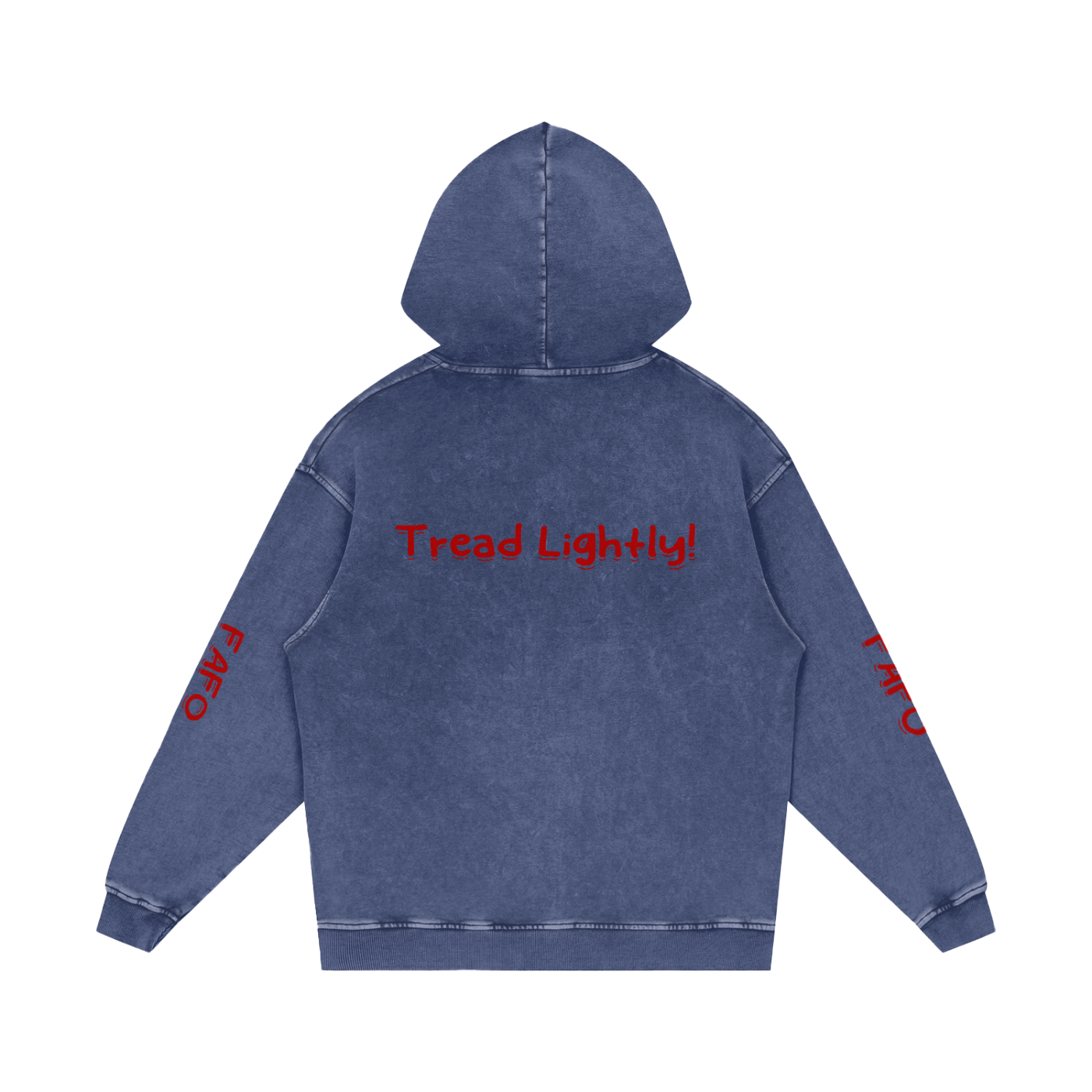 Snow Washed Loose Cotton Hoodie