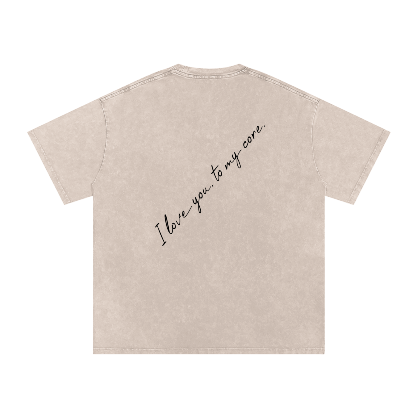 Snow Washed Oversized Cotton T-Shirt