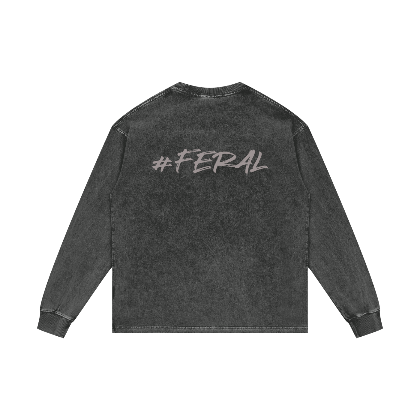 Acid Wash Oversize Long Sleeve T-Shirt