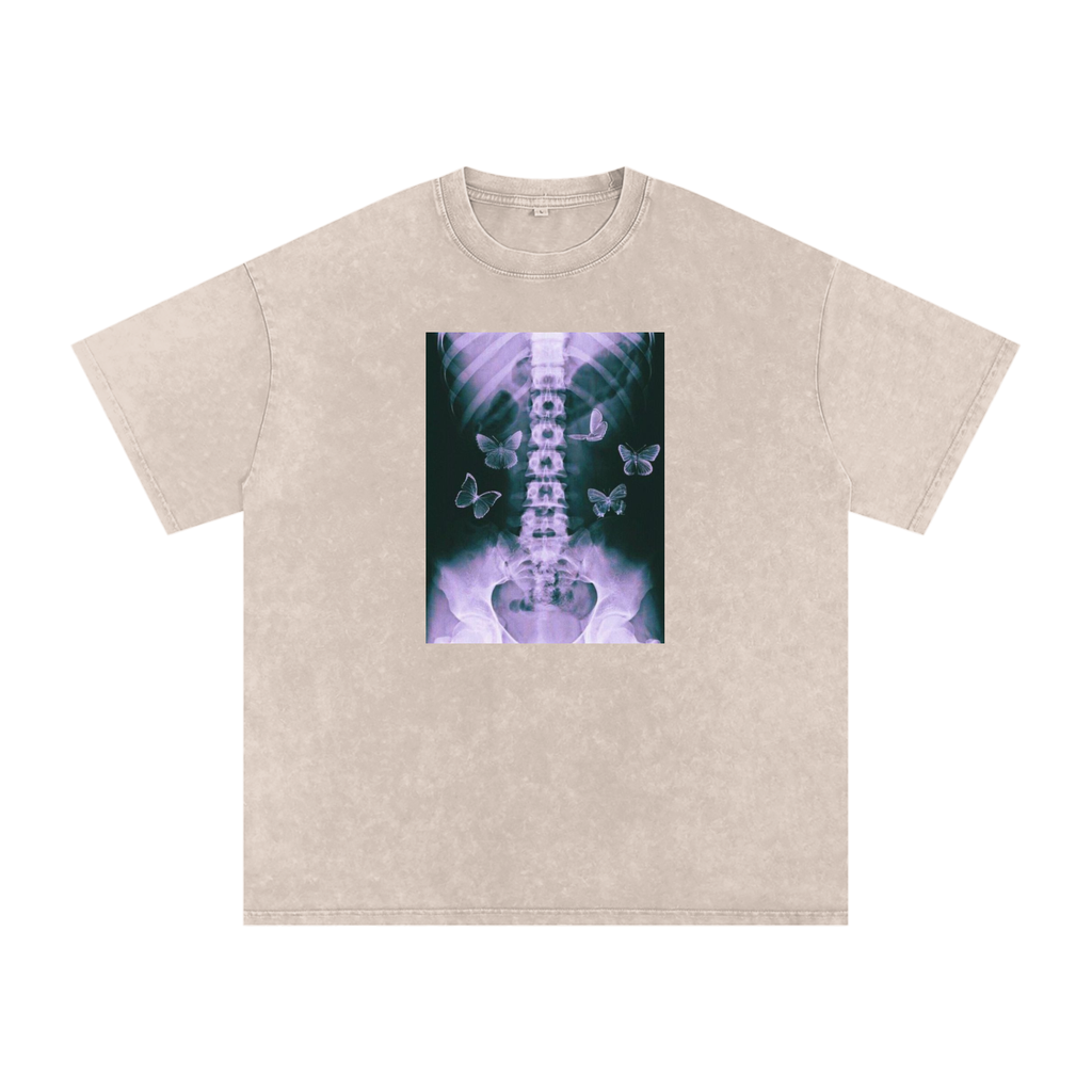 Snow Washed Oversized Cotton T-Shirt