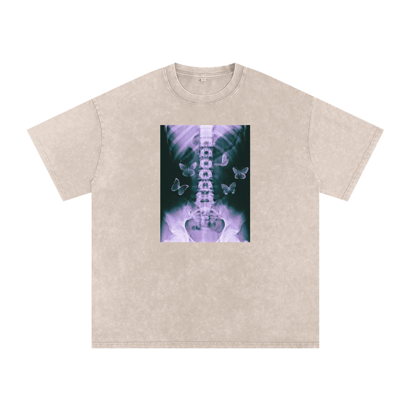 Snow Washed Oversized Cotton T-Shirt