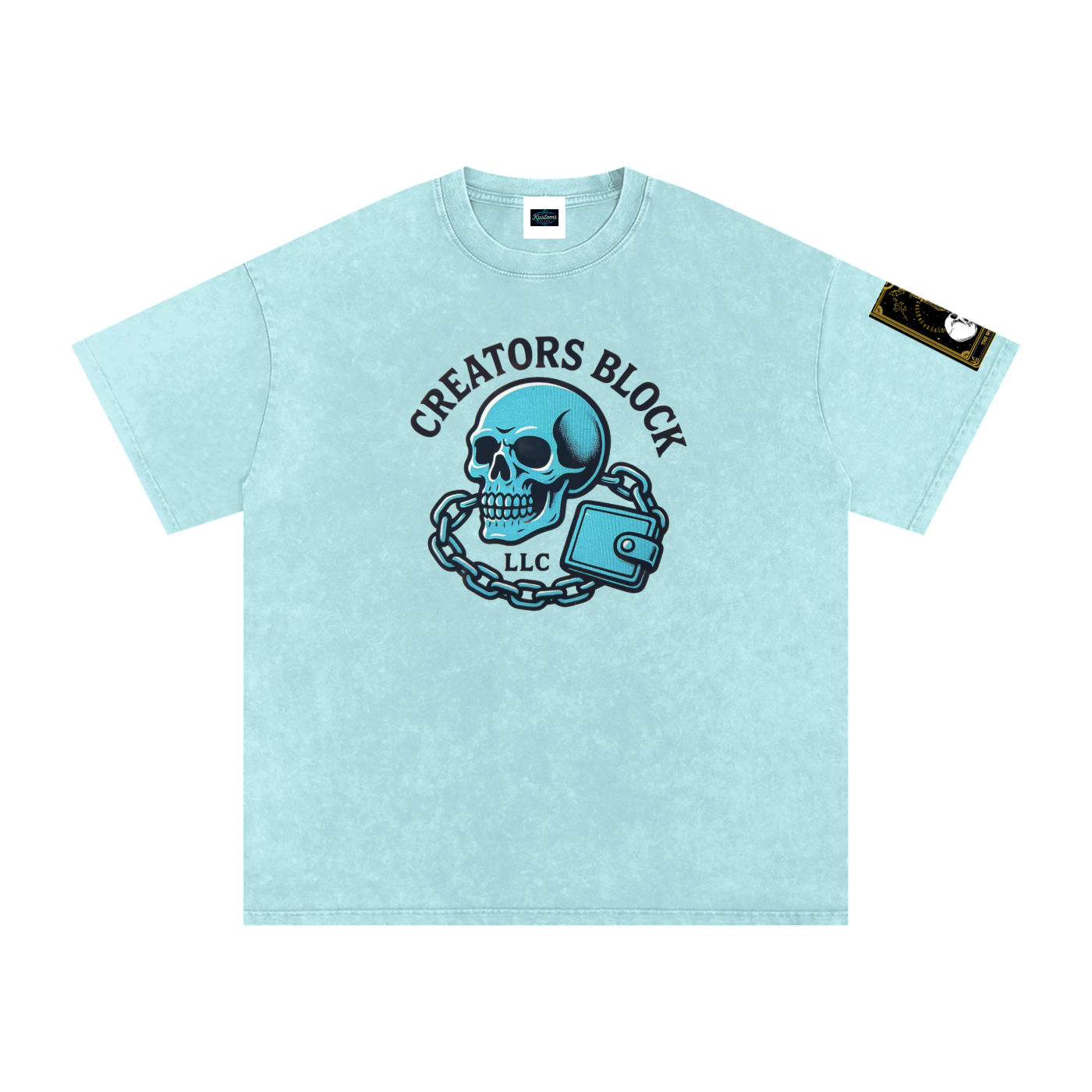 Snow Washed Oversized Cotton T-Shirt