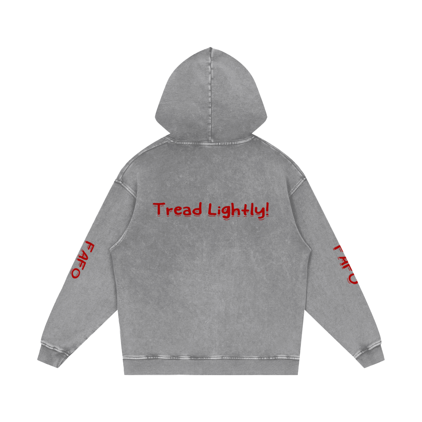 Snow Washed Loose Cotton Hoodie