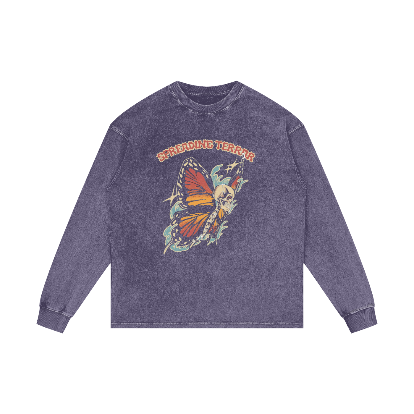 Acid Wash Oversize Long Sleeve T-Shirt