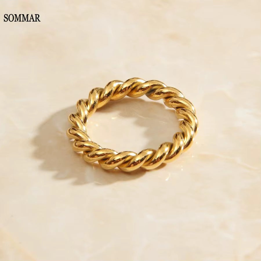 Xmas Gift Gold Plated /Stainless_Steel Color Size 6 7 8 Maiden Knuckle Rings Circular Prices in Euros Engagement Jewelry