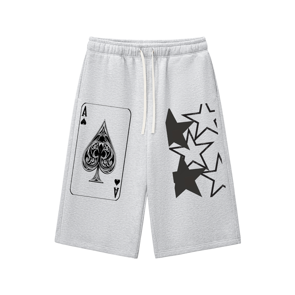 Relaxed Drawstring 3/4 Sweatpants