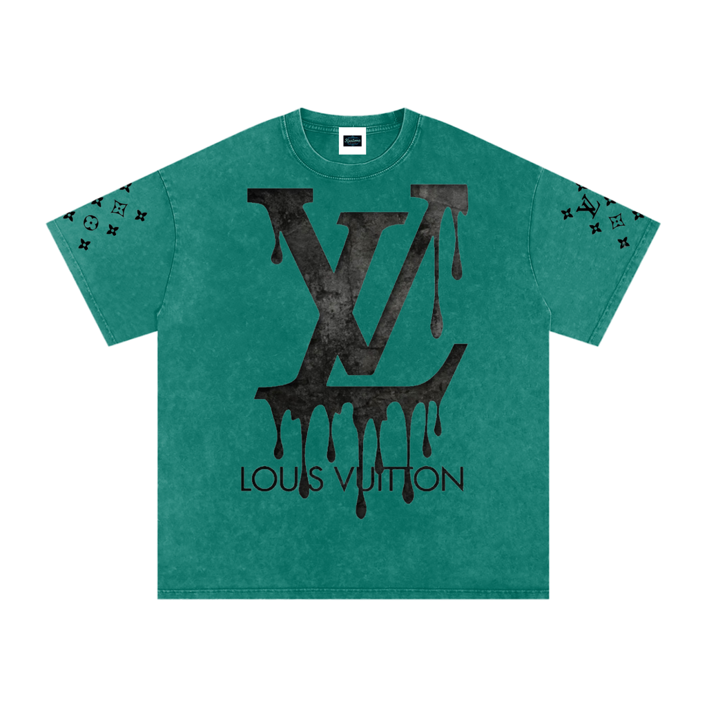 Snow Washed Oversized Cotton T-Shirt