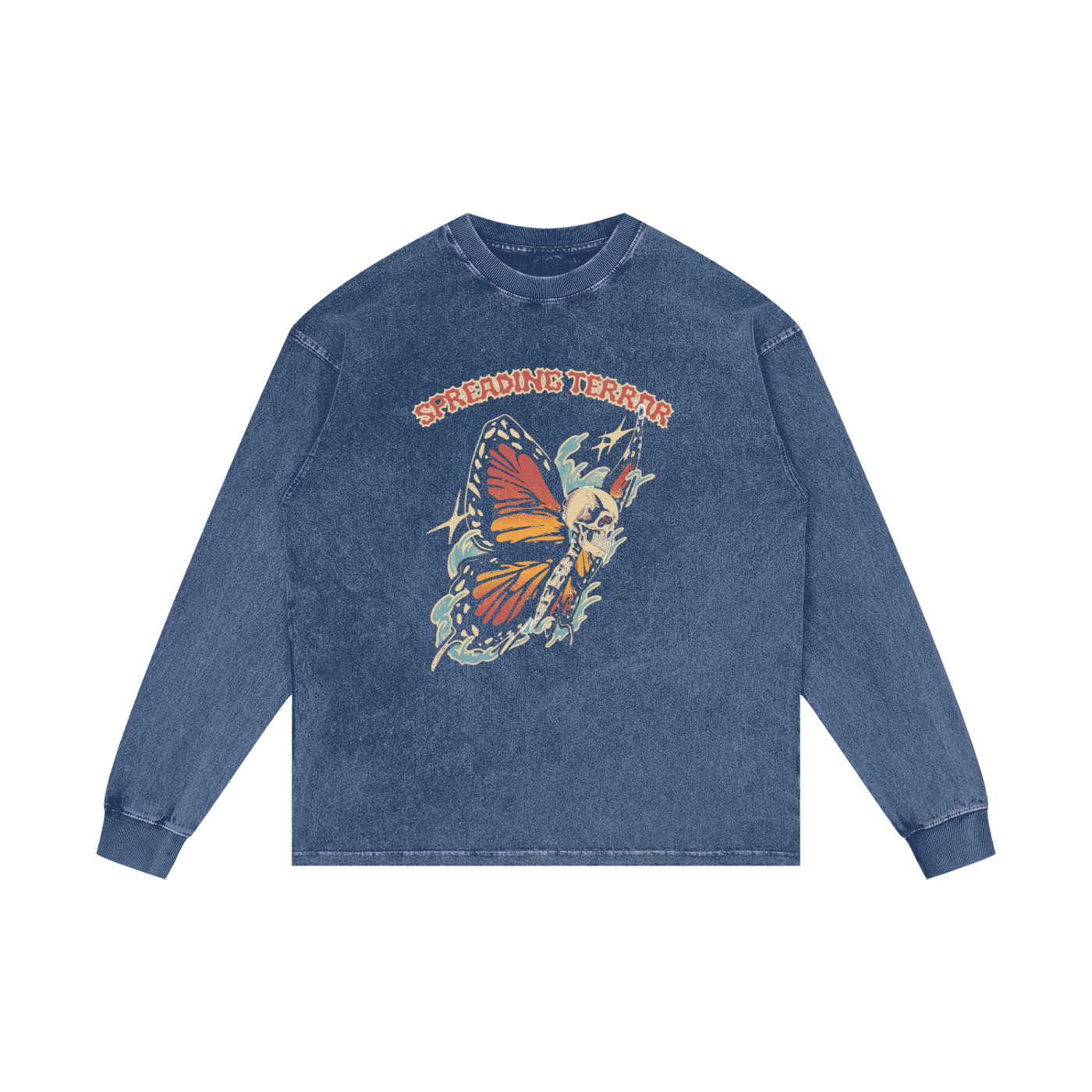 Acid Wash Oversize Long Sleeve T-Shirt