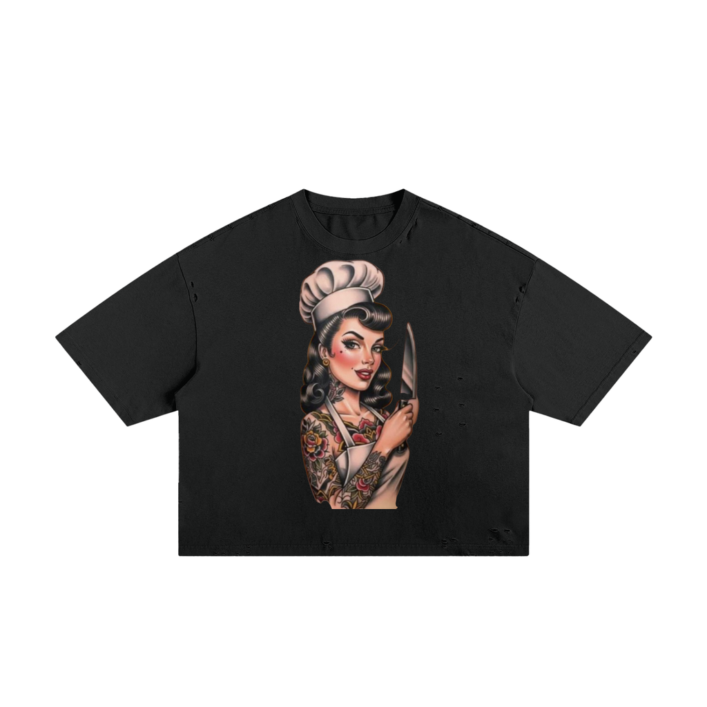 Classic Frayed Boxy Tee