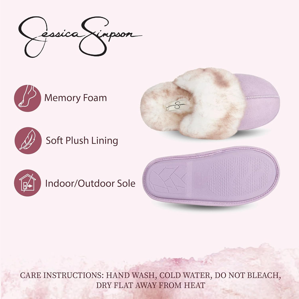 Women'S Comfy Faux Fur Memory Foam Slippers