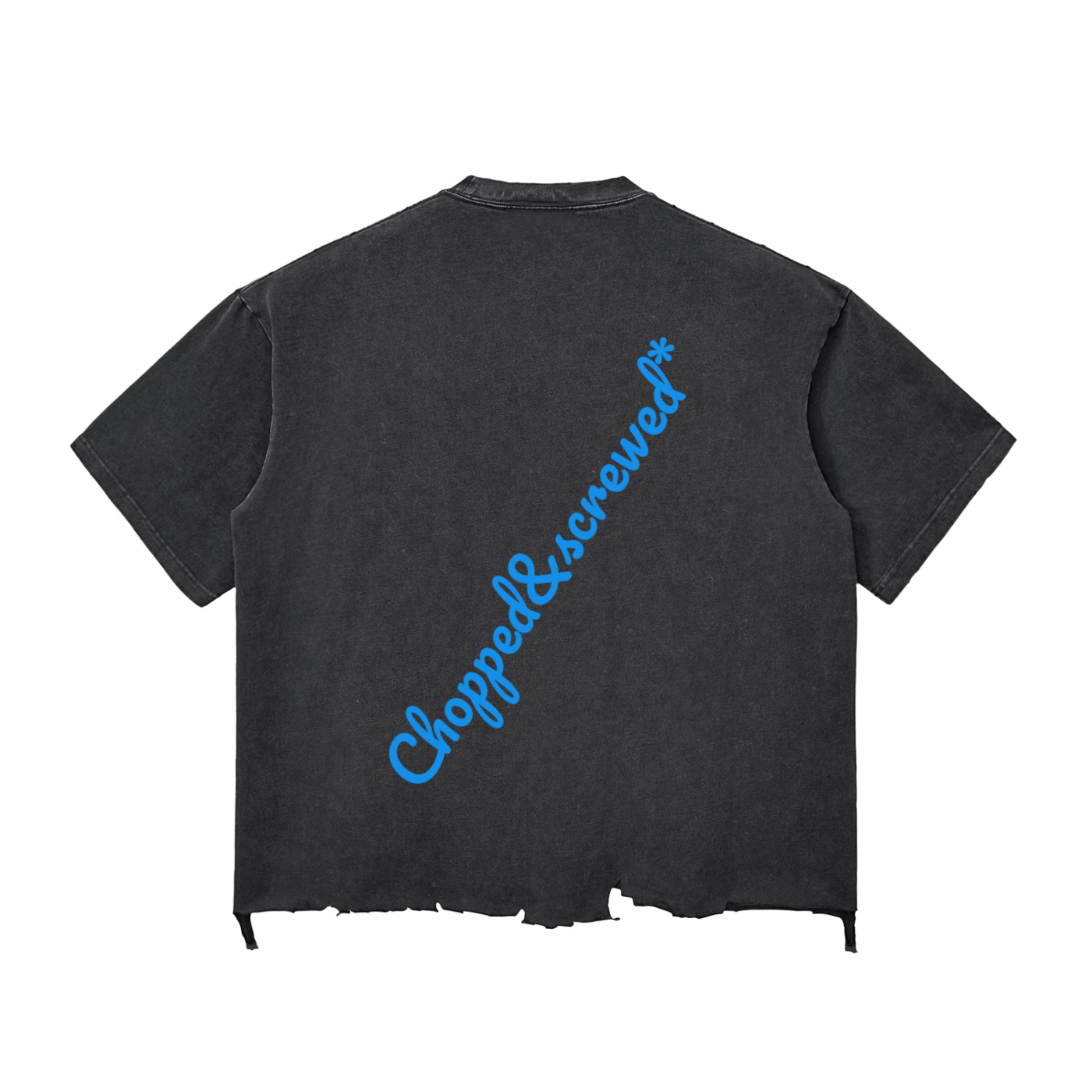 Snow Wash Raw-Hem Boxy T-shirt