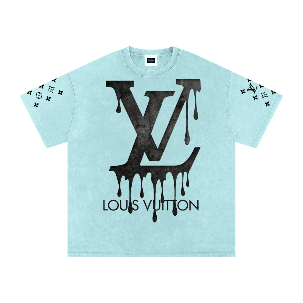 Snow Washed Oversized Cotton T-Shirt