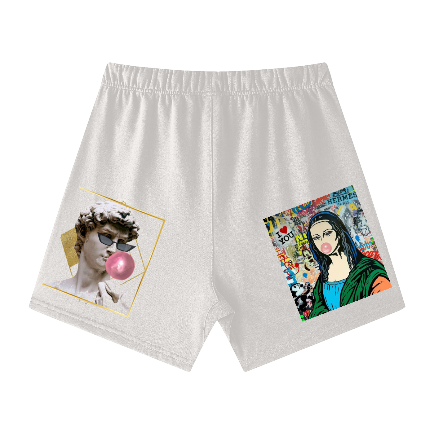 Unisex Earth Tone Loose Fit Cotton Shorts