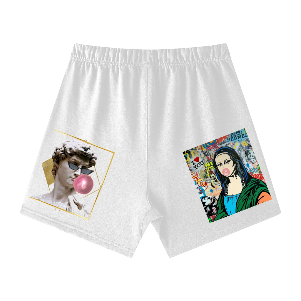 Unisex Earth Tone Loose Fit Cotton Shorts